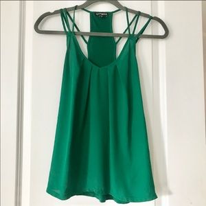 Express Bright Green Vneck Cami